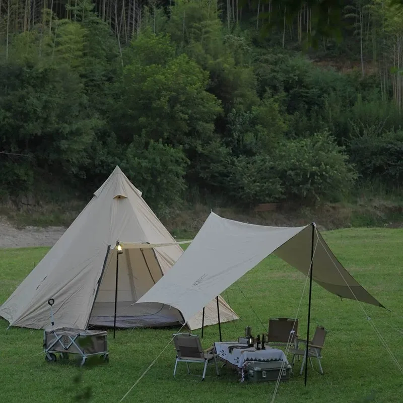 Lightweight Hexagonal Camping Waterproof Sunshade Outdoor Sunshade, Suitable For Hiking, Beach Picnic Trips