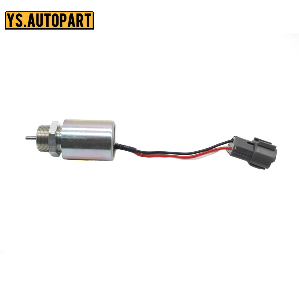 Car Fuel Shut Off Solenoid For Mitsubishi L2E L3E S3L S4L Engine Volvo EC15 Stop Solenoid 30A87-20404 12V 30A87-20400 30A8710400