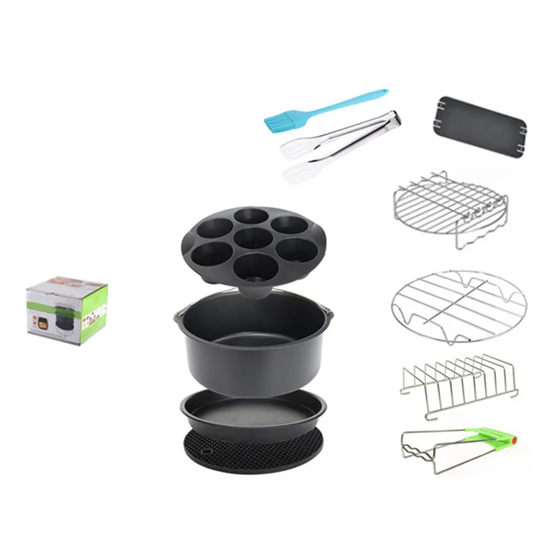 

ABSS-8-Inch Set Baking Basket Non-Stick Coating Baking Basket Applicable To 8-Inch 12-Piece Set 4.8Qt-7.2Qt-Up
