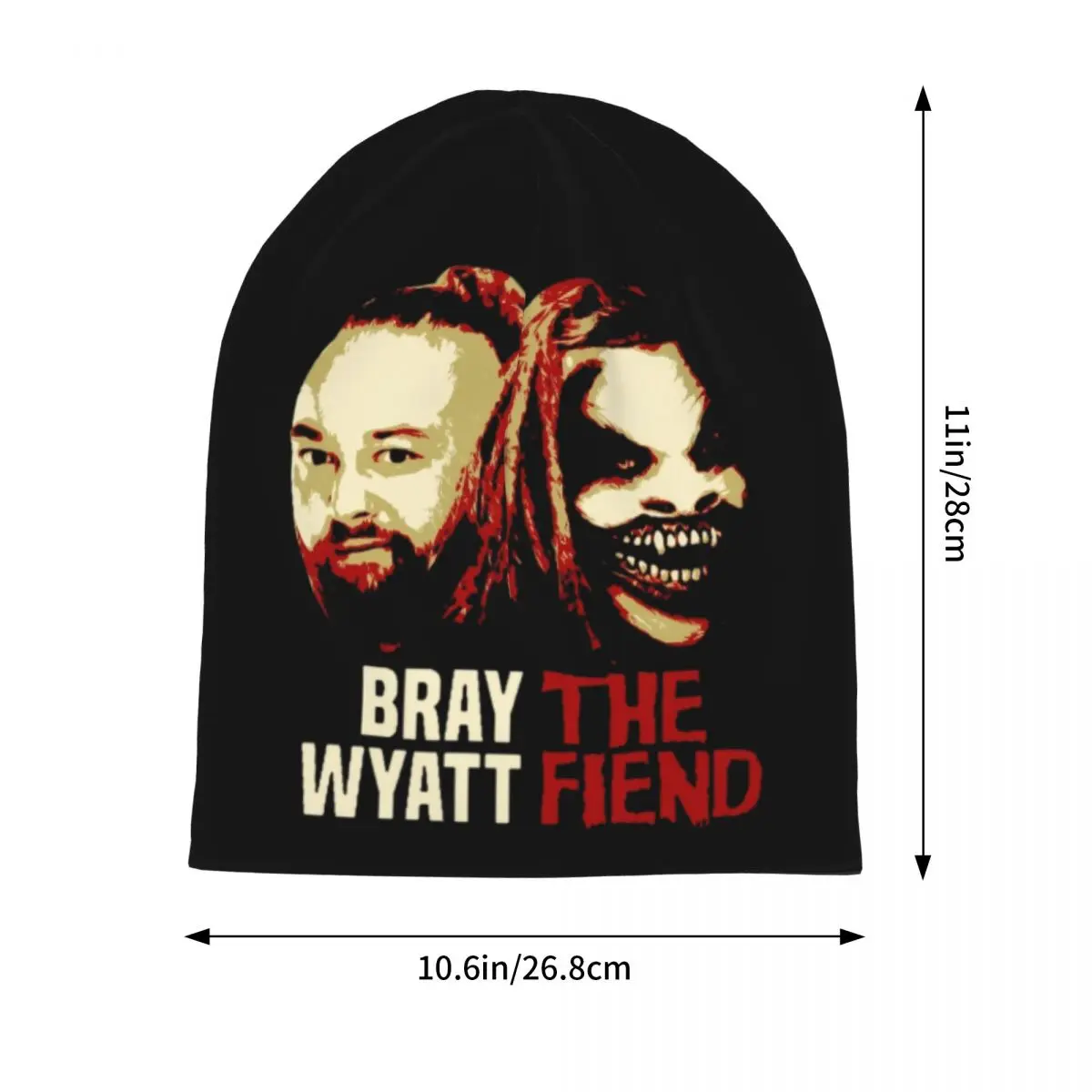 Bray Wyatt The Fiend Beanies Skullies Horror Halloween Beanies Cap Women Men Luxury Warm Dual-use Bonnet Knitting Hats