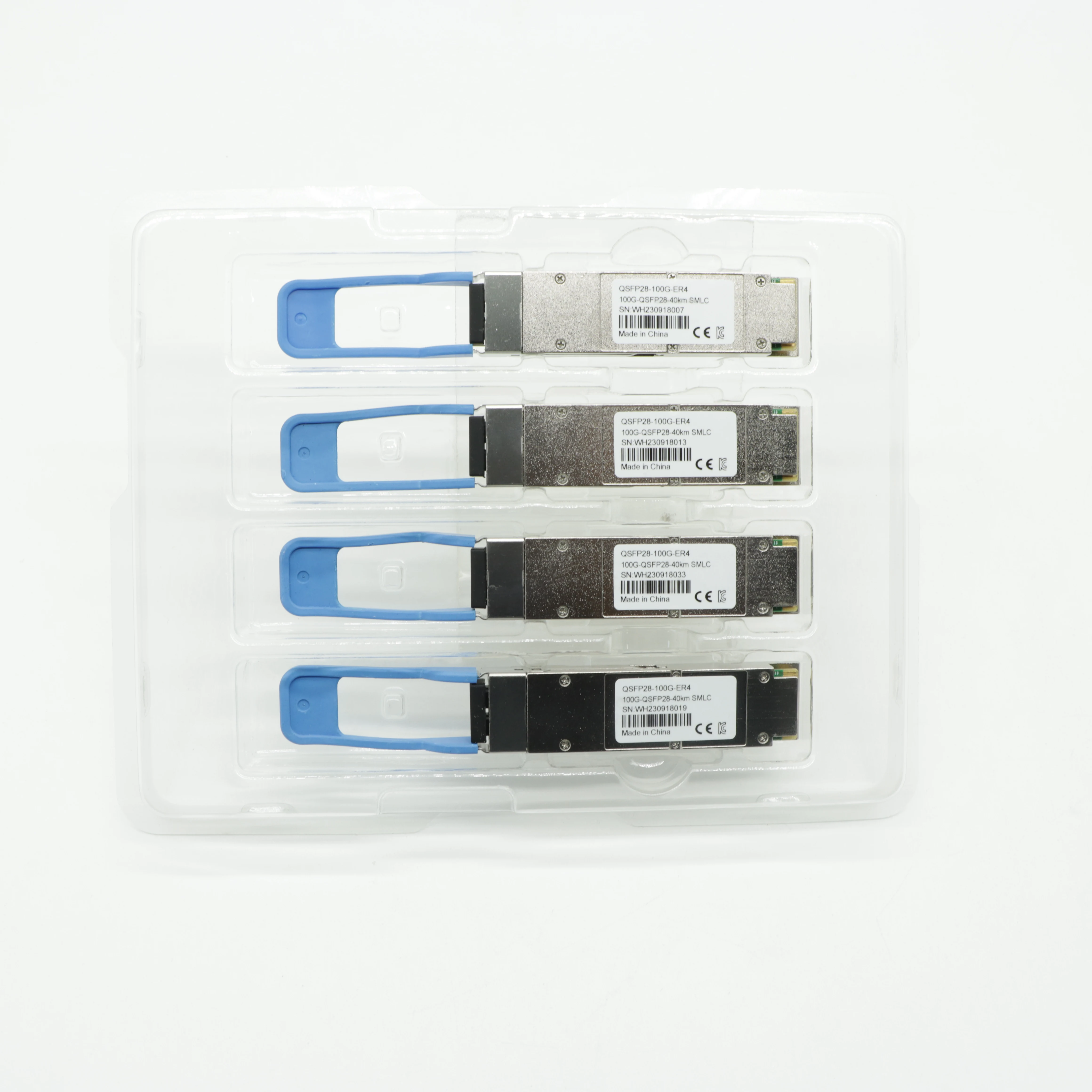SFP Module 100G LR1 QSFP-28 BIDI 10/20/40KM TX1331nm/RX1291nm PAM4 Single Lambda LC SMF 10km DDM Optical Transceiver Module 10KM