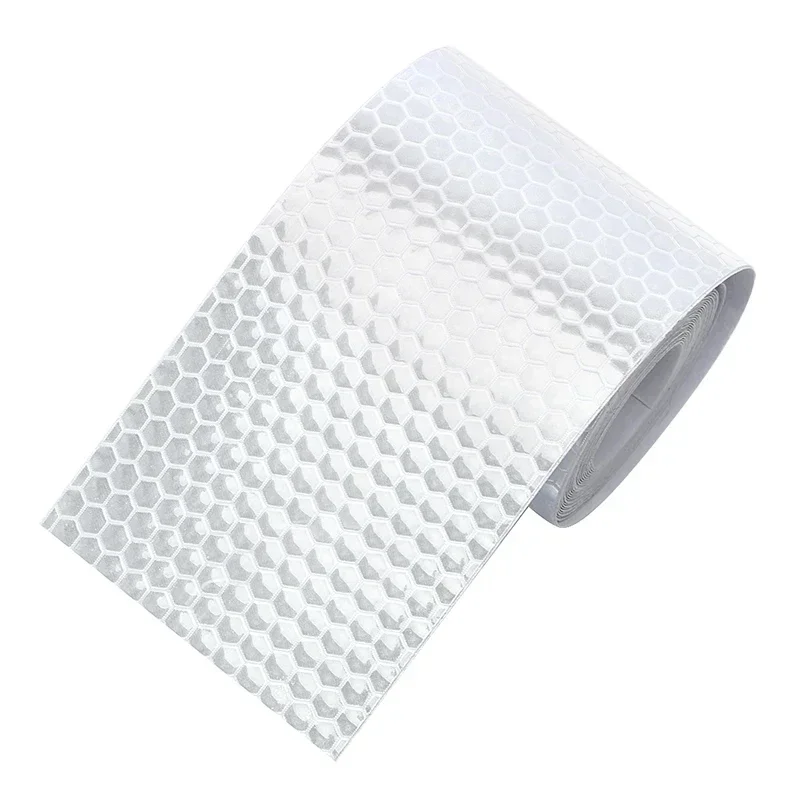 Pegatinas reflectantes de cinta de seguridad, película autoadhesiva, película reflectante de advertencia para marcos de bicicletas, motocicletas, 5cm x 3m