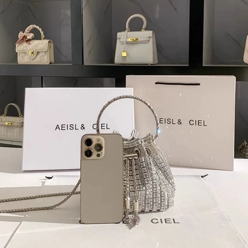 Luxury Designer Women Handbag Glitter Shiny Diamond Clutch Purse Wedding Party Banquet Bag Crystal Rhinestones Evening Bag