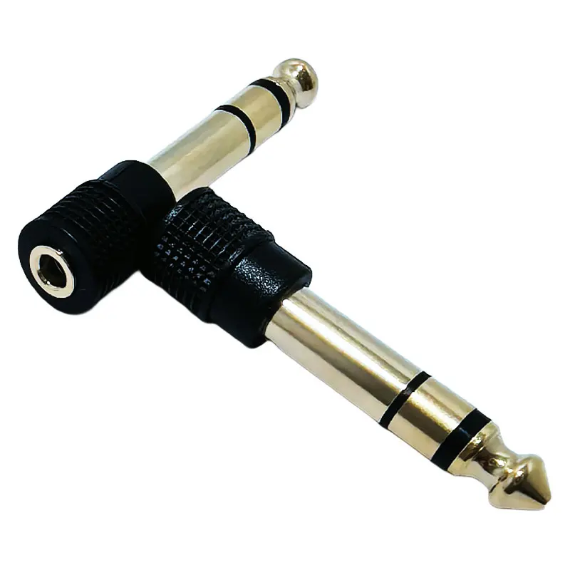 2/4Pcs Gold Plated 6.35mm Male to 3.5mm Female Audio Jack Adapter 1/4 to 1/8 Inch Stereo Converter
