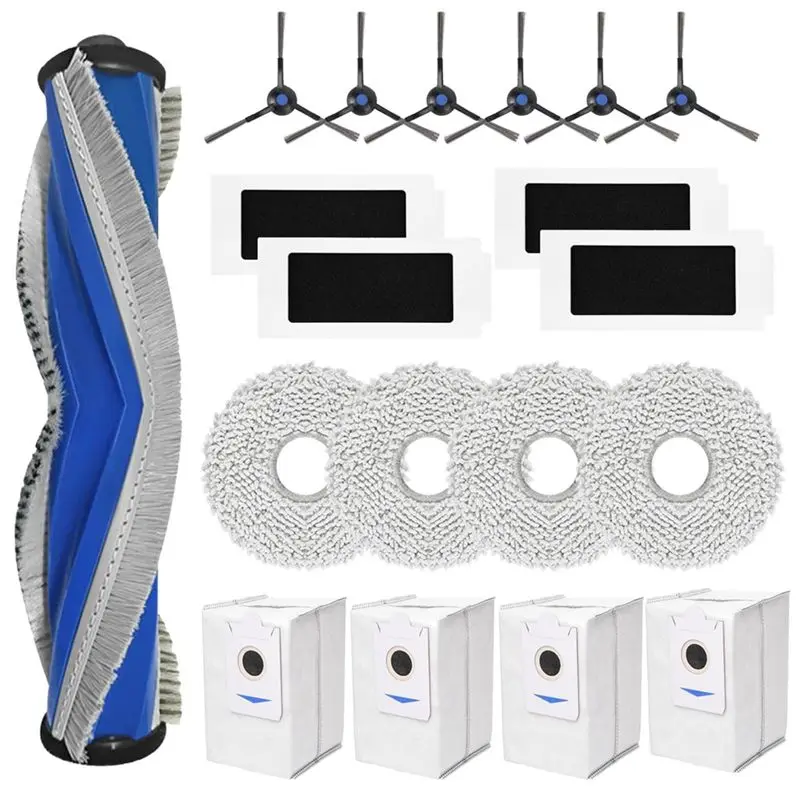 AEE4-Replacement Parts For ECOVACS DEEBOT T30S/ T30S Combo Robot Vacuum Cleaner Accessories Kit