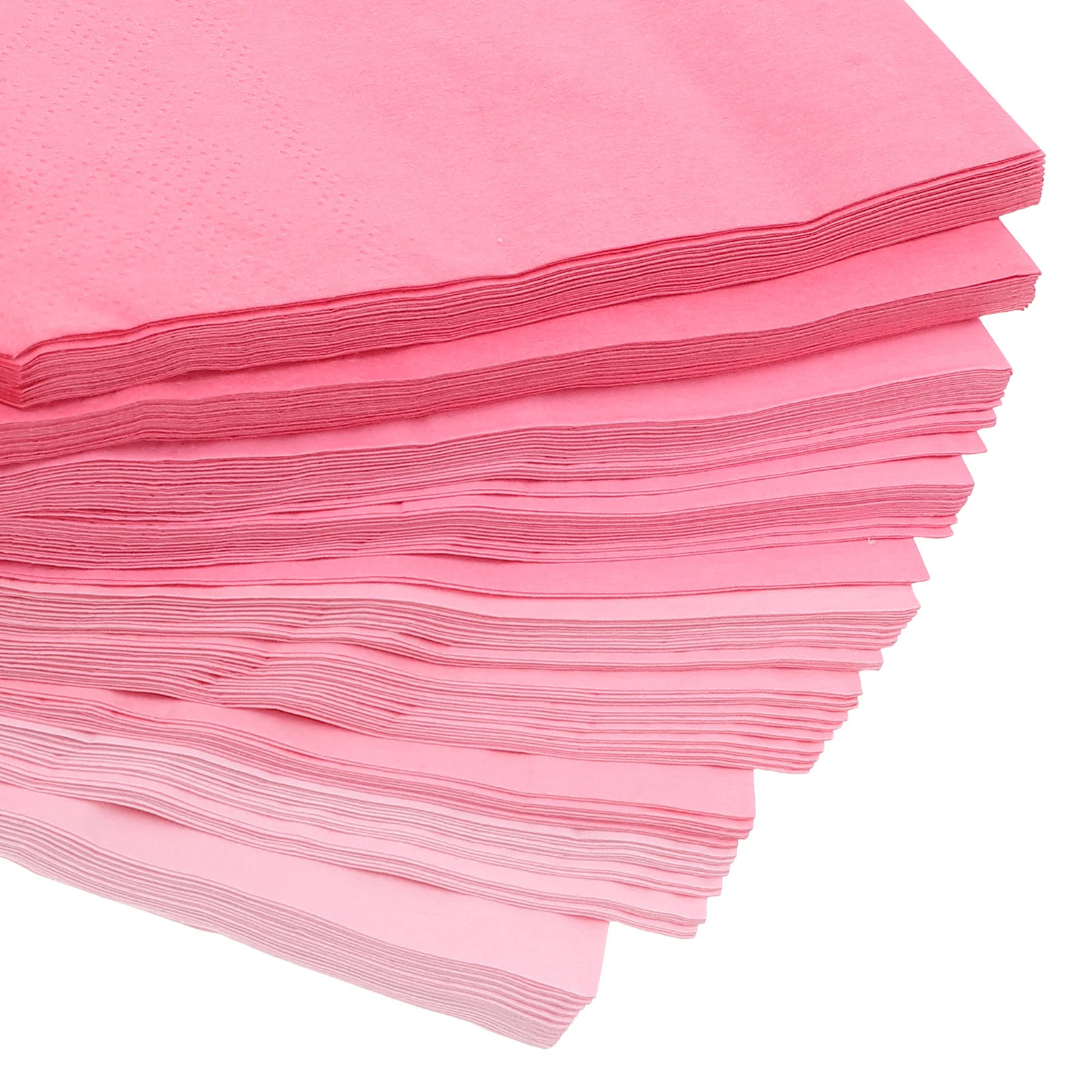 100 قطعة مناديل ورقية متدرجة وردية للاستعمال مرة واحدة أنيقة للحفلات مناديل عشاء كوكتيل لحفلات الزفاف وأعياد الميلاد