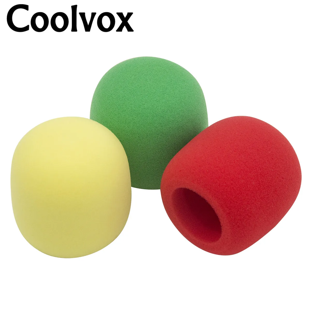 2pcs Wireless Wired Microphone Sponge Cover Soft Foam Microphone Recording Studio Equipment Foam Windscreen for Shure Microphone