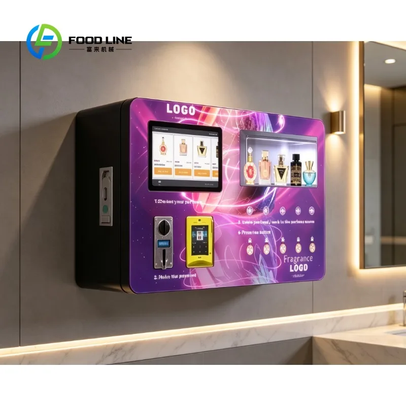 Wall Mount Perfume Vending Machine Custom Spray System Optimized Version 4.0 Stable Atomization For Public Restroom Lobby Use