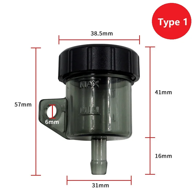 Straight Up Pump Bomba de freio Copo de óleo modificado Acessórios de modificação da motocicleta Veículo off-road Grande deslocamento