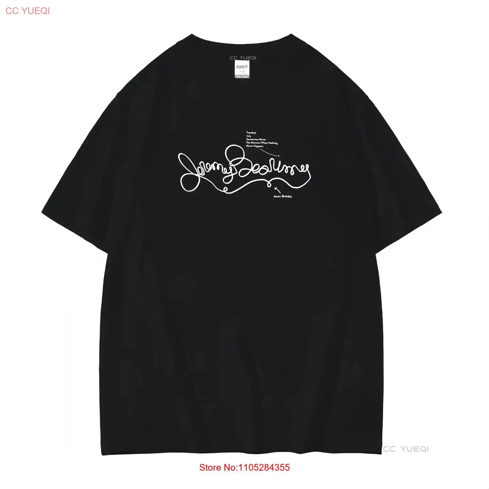 Jeremy Bearimy with notes The good place men's T shirt quote also tuesdays vintage Washed Stylish Breathable Versatile Casual
