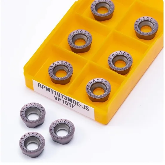 Weiyi 10pcs Rpmt10t3 Moe Js Vp15tf Carbide Blade Milling Lathe Tool Nc Tool