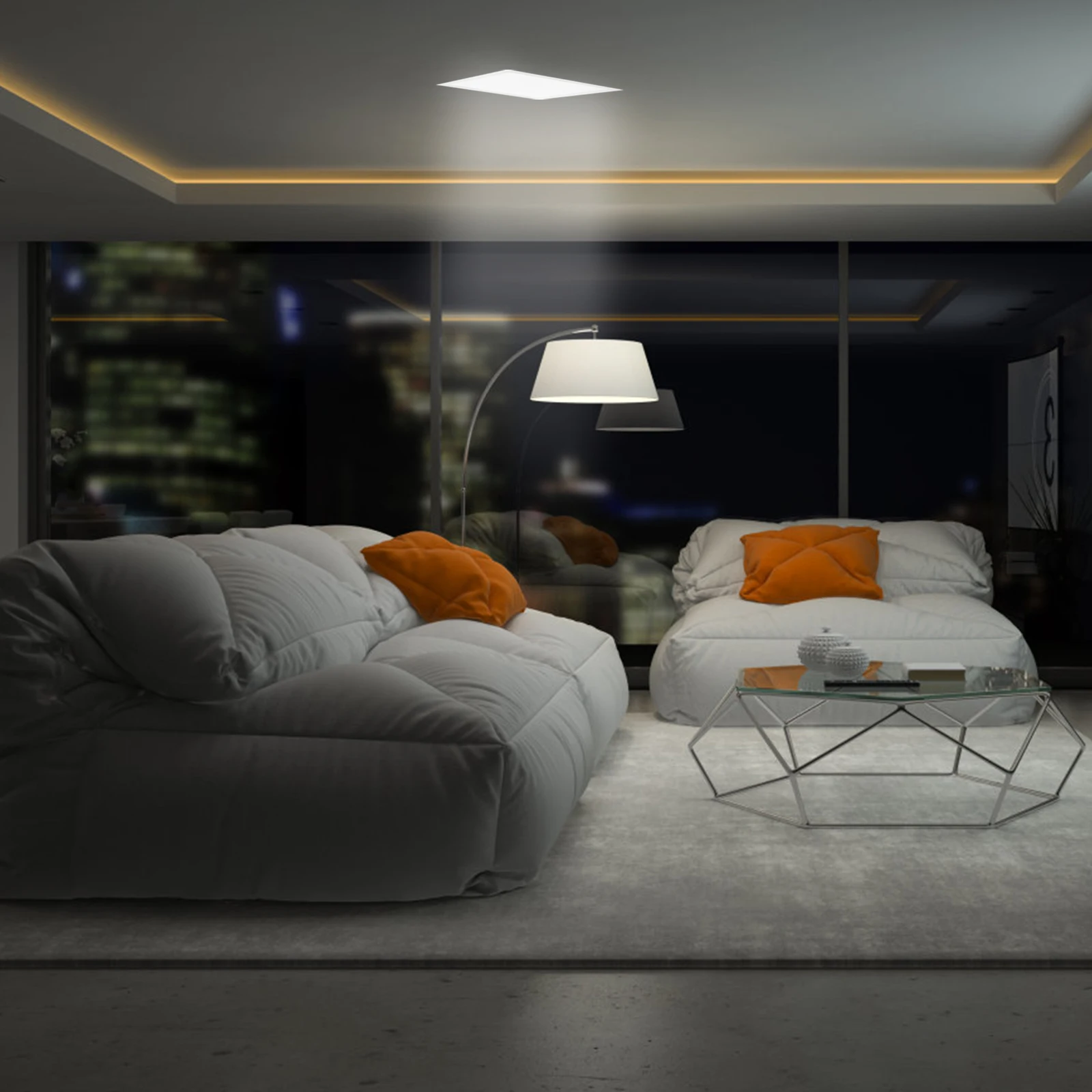 

LED Ceiling Slim Design for Kitchen Bathroom Ceiling Light Cover Office Light Covers Classroom Aluminum Gusset Panels