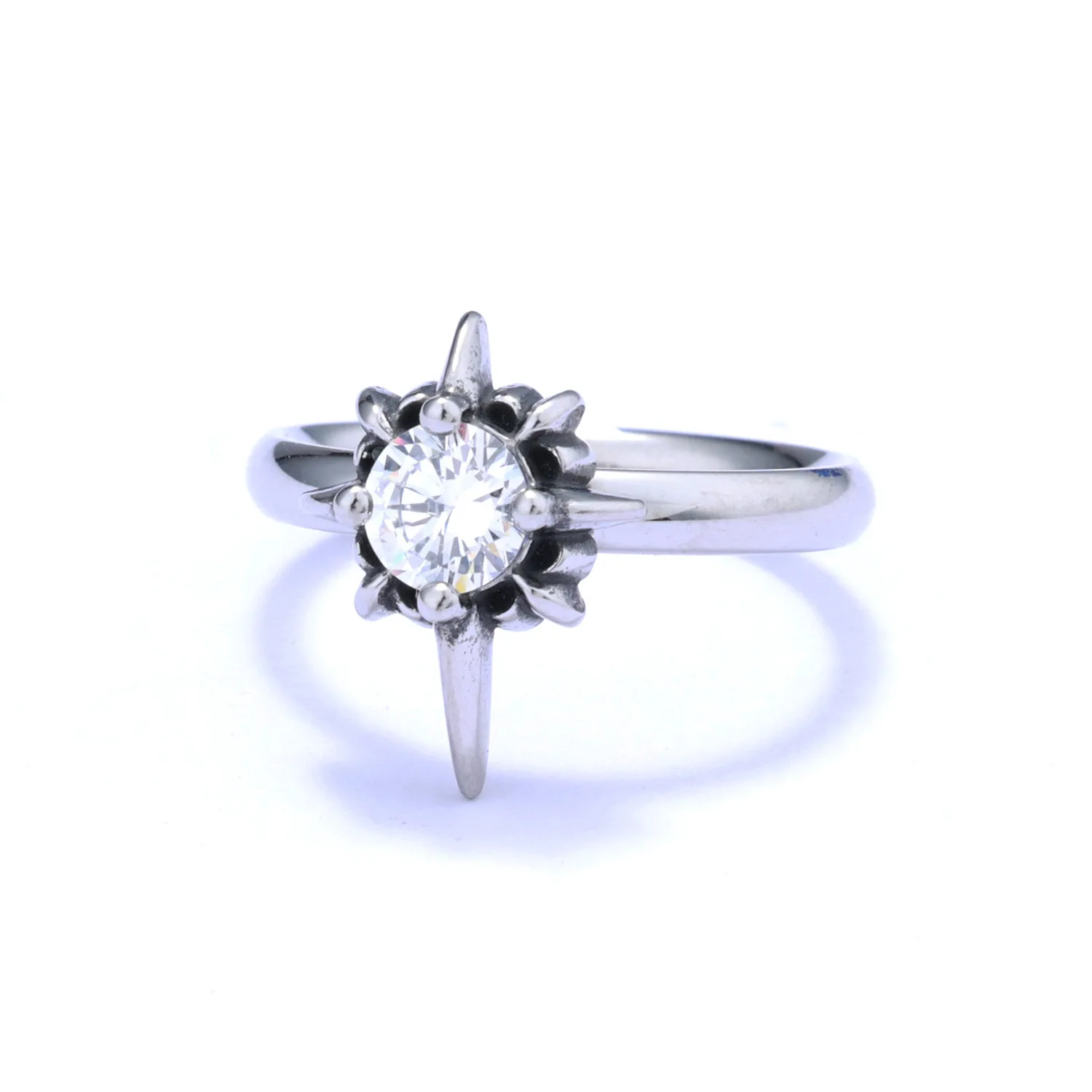 حلقة صغيرة عصرية وشخصية من الفولاذ المقاوم للصدأ لا تتلاشى مجموعة حلقات خاتم بسيط ومتعدد الاستخدامات للجنسين #2