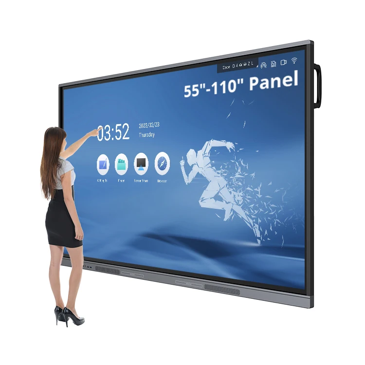 

4K Android OPS 65-дюймовый интерактивный дисплей Smart Board 75-дюймовый монитор с сенсорным экраном Интерактивная доска