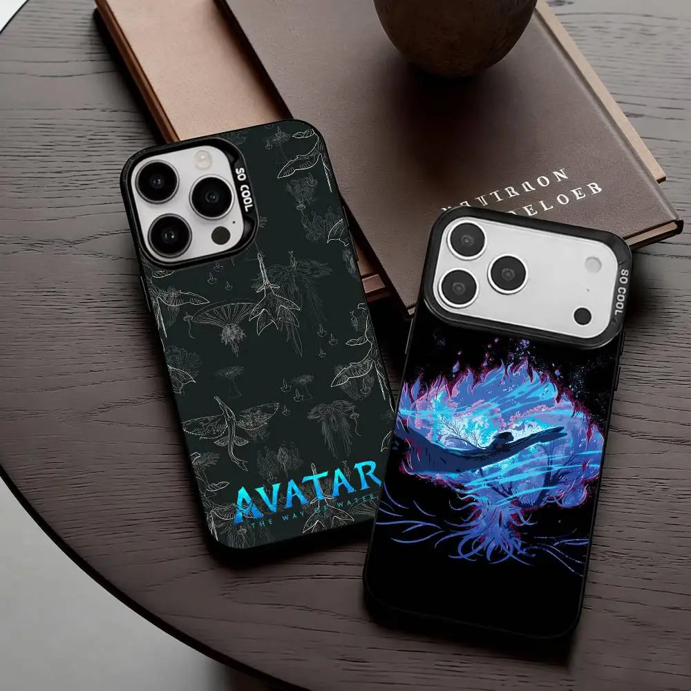 

Shocking Movie A-Avatar-R Phone Case For iPhone17,16,15,14,13,12,11 Plus,Pro Max Black Candy silver phone case