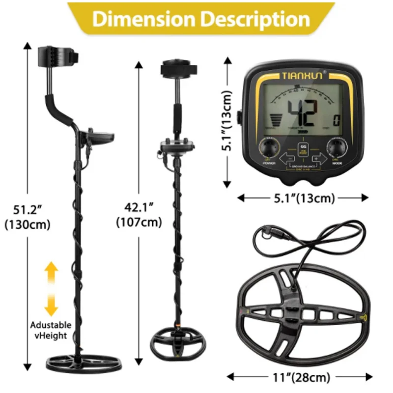 Professtional Underground Metal Detector Tianxun TX 850 Powerful Gold Detectors Treasure Hunter Seeker Pointer detector suit