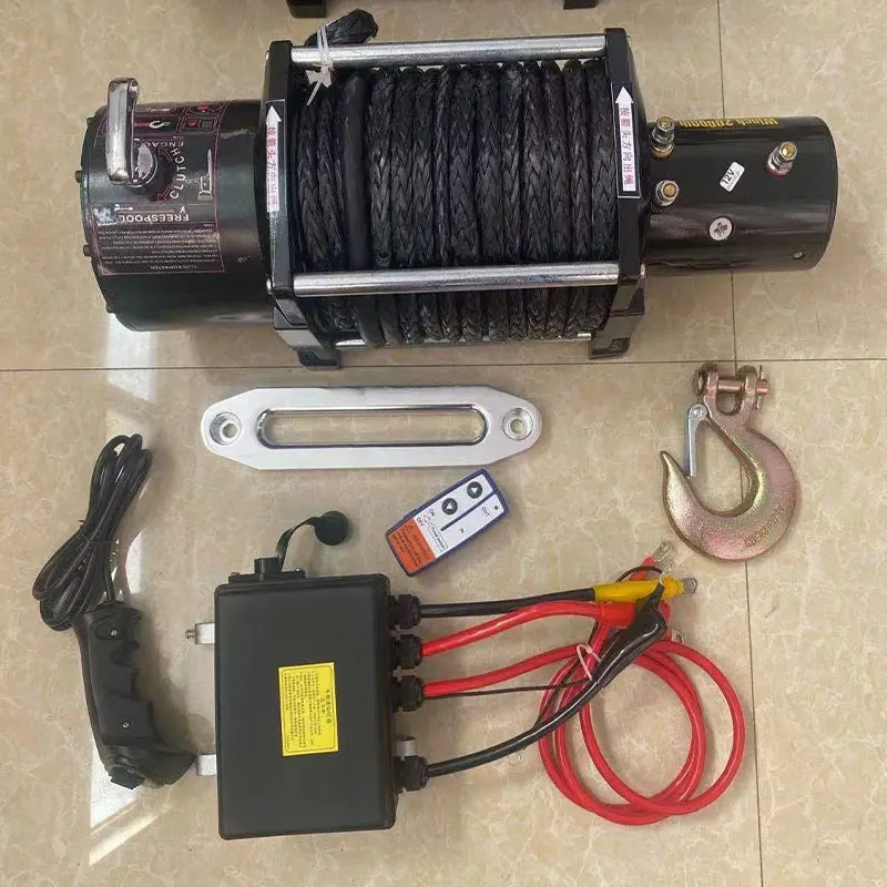 Anchor 12000 20000lbs 9500lb Winch CE Portable 12/24 Volt Electric Winch