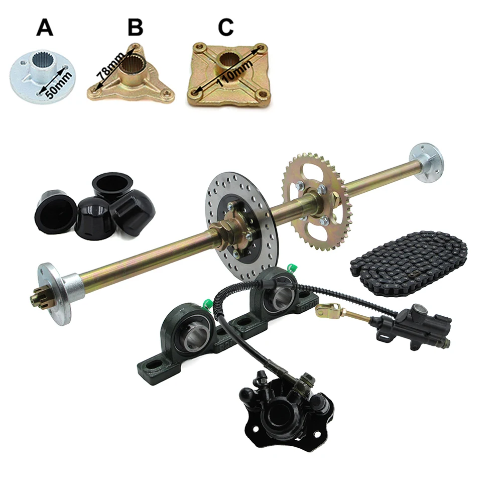 complete-740mm-rear-axle-kit-with-brake-assembly-for-49cc-50cc-110cc-125cc-150cc-gas-electric-atv-buggy-go-kart-quad-bike-parts