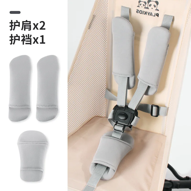 3-Piece Baby Stroller Protective Belt Baby Safety Car Seat Shoulder Pads Universal Stroller Shoulder Strap Covers Soft Cushion view 5