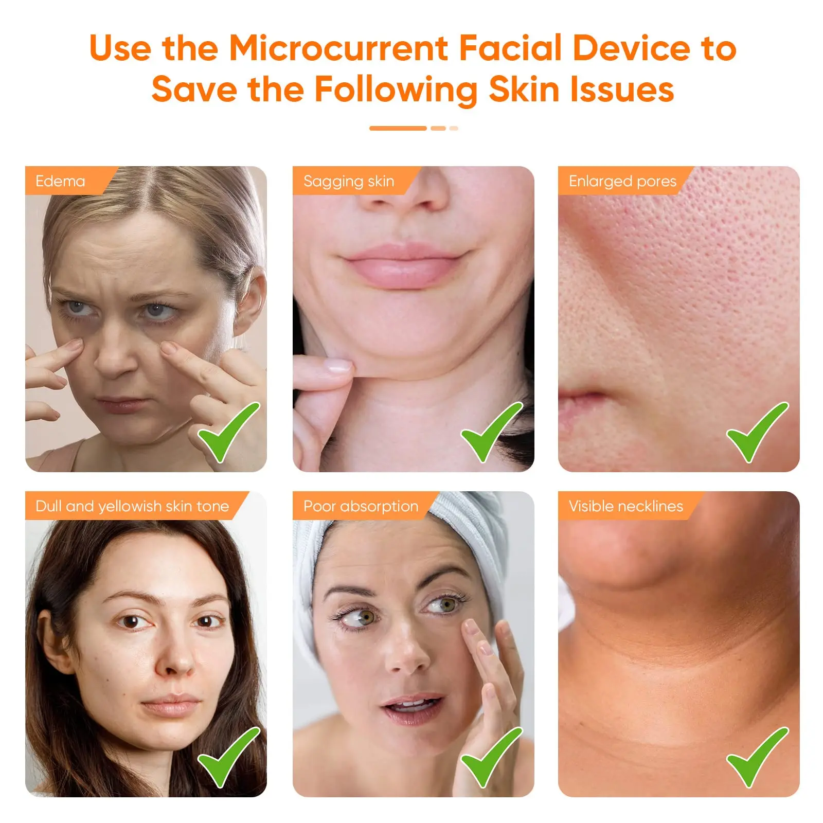 Microcurrent Face Lift Device Rechargeable Face Massager for Anti Aging and Wrinkle Skin Rejuvenation Double Chin Massager