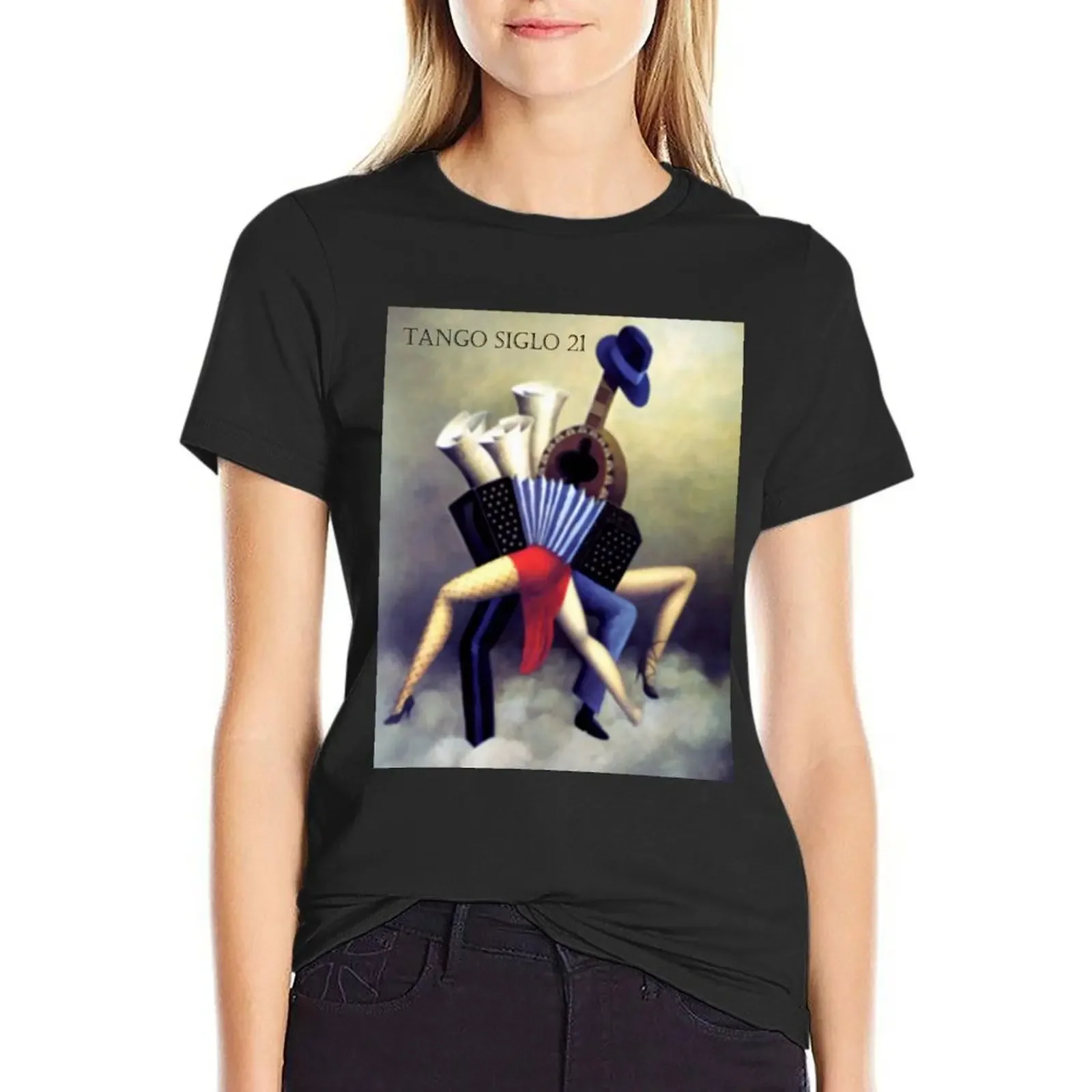 

Tango 21-2 century T-Shirt cute tops oversized plus sizes Women clothes