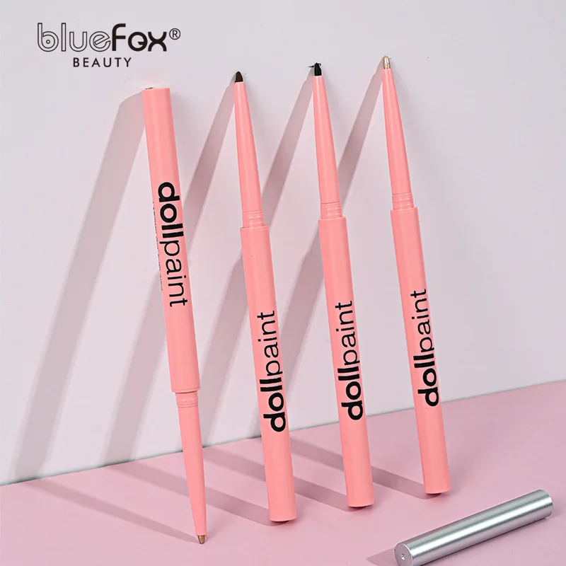 

Newly upgraded 4-color single pack rotating eyeliner glue pen, smooth color display, pearlescent fine flash waterproof silkworm