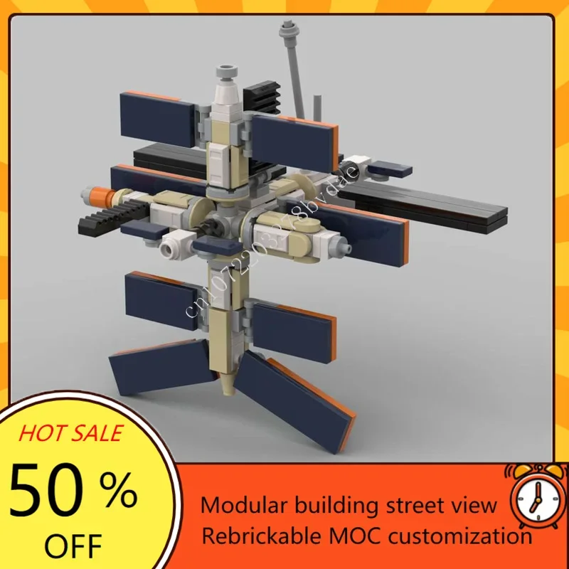 170PCS Mir (1:220) Space War Military MOC SpaceShip Battle Model Custom Puzzle Architecture DIY Education Assembly Model Toy