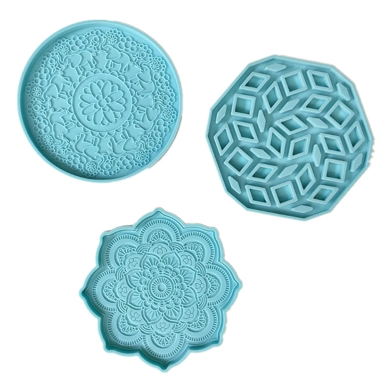 Silicone Mandala Mold Epoxy Resin Casting Molds for Home Decoration Dropsale