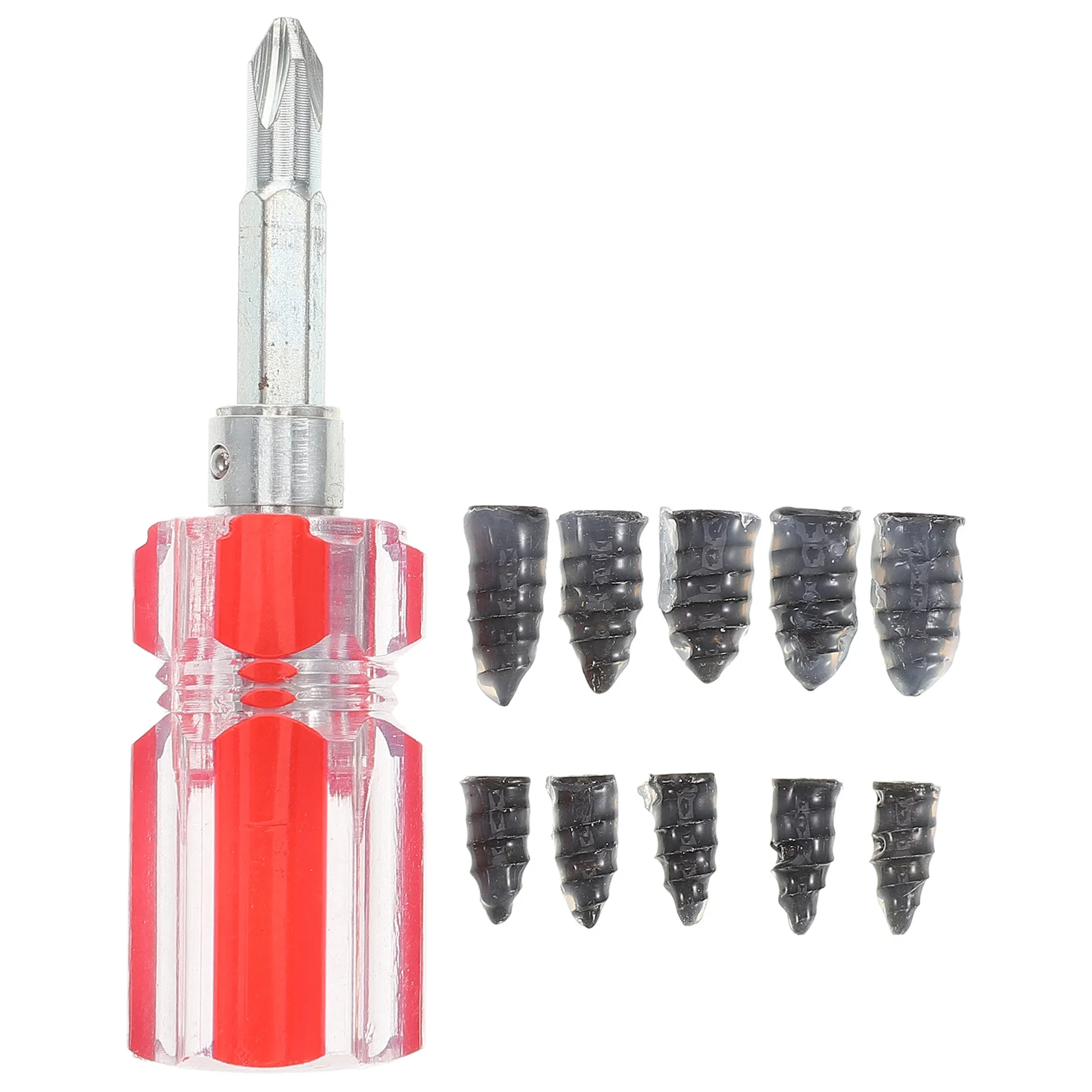 

1 Set Universal Tire Repair Kit Rubber Nail Plugs Tool For Car Motorcycle Bike Lawn Mower Tire Plug Kits Screw-In