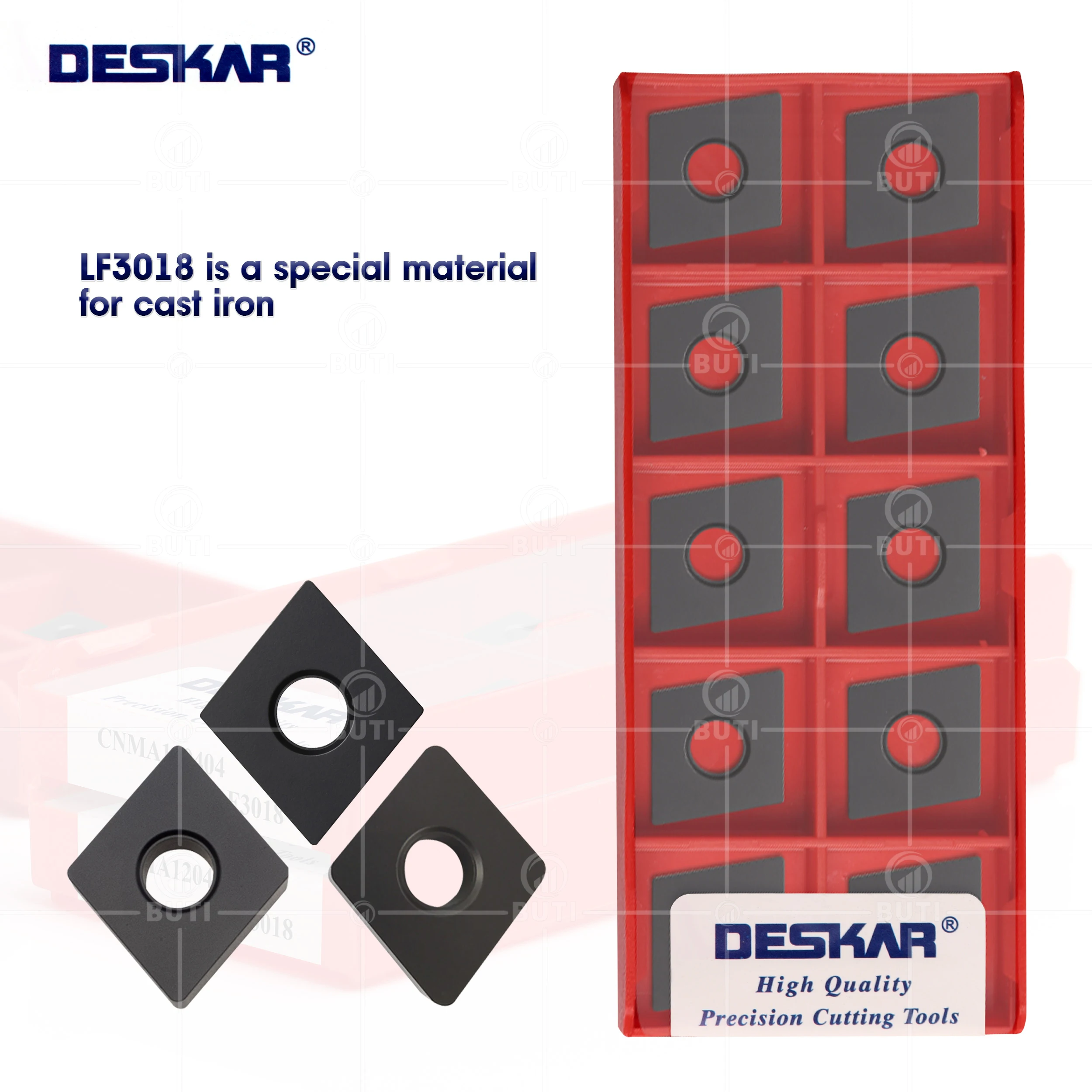 

DESKAR 100% Original CNMA120404 CNMA120408 CNMA120412 LF3018 Carbide Inserts CNC Lathe Turning Tools Lathe Cutting For Cast Iron