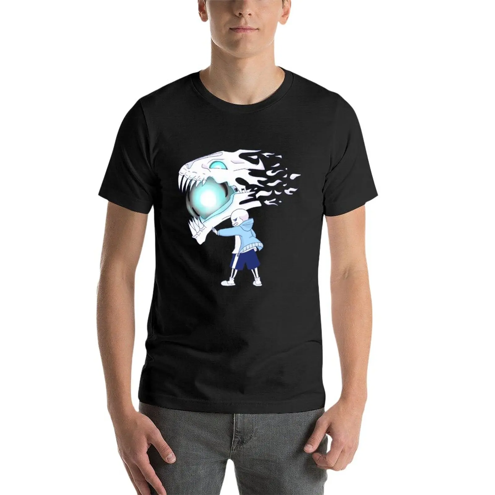 New Undertale - Sans and Gasterblaster T-Shirt quick drying t-shirt hippie clothes Men's t shirts