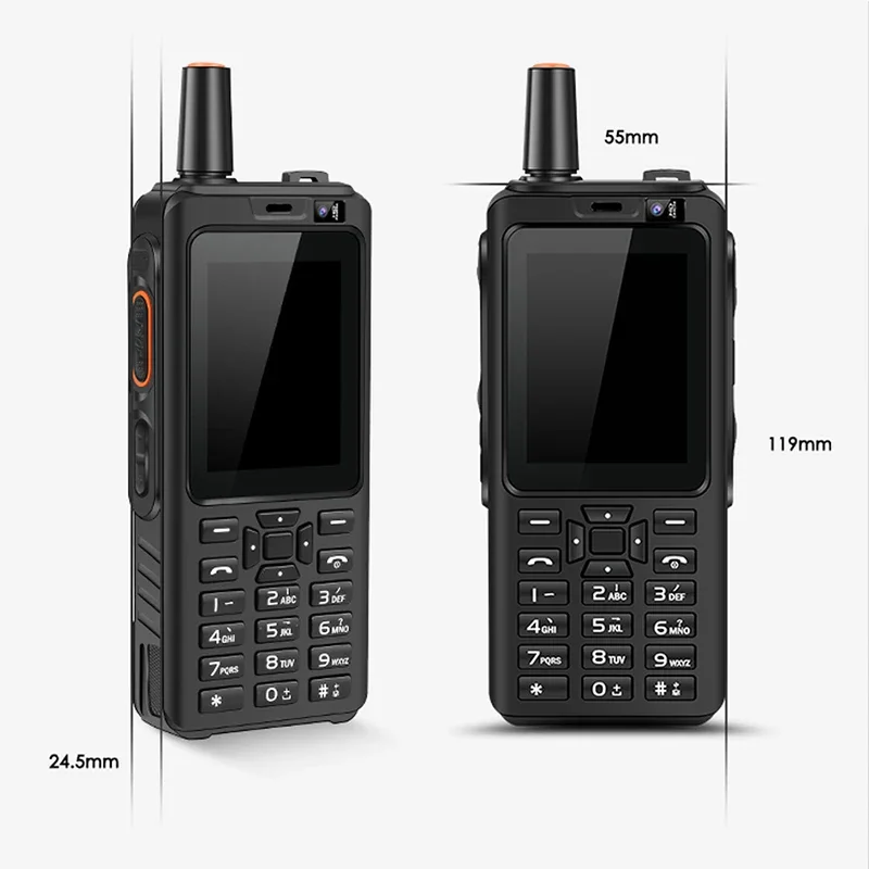 Imagem -04 - Uniwa-smartphone Android com Antena F40 Zello Walkie Talkie 2.4 Touch Screen 1gb 8gb 4000mah Quad Core 4g Uso do Telefone Celular Todos