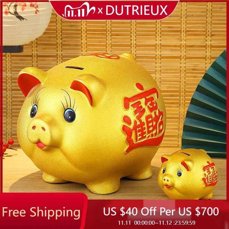 Pig Kawaii Money Boxes Safe Cute Kids Gift Does Not Open Storage Saving Secret Piggy Bank Children Tirelire Home Decoration