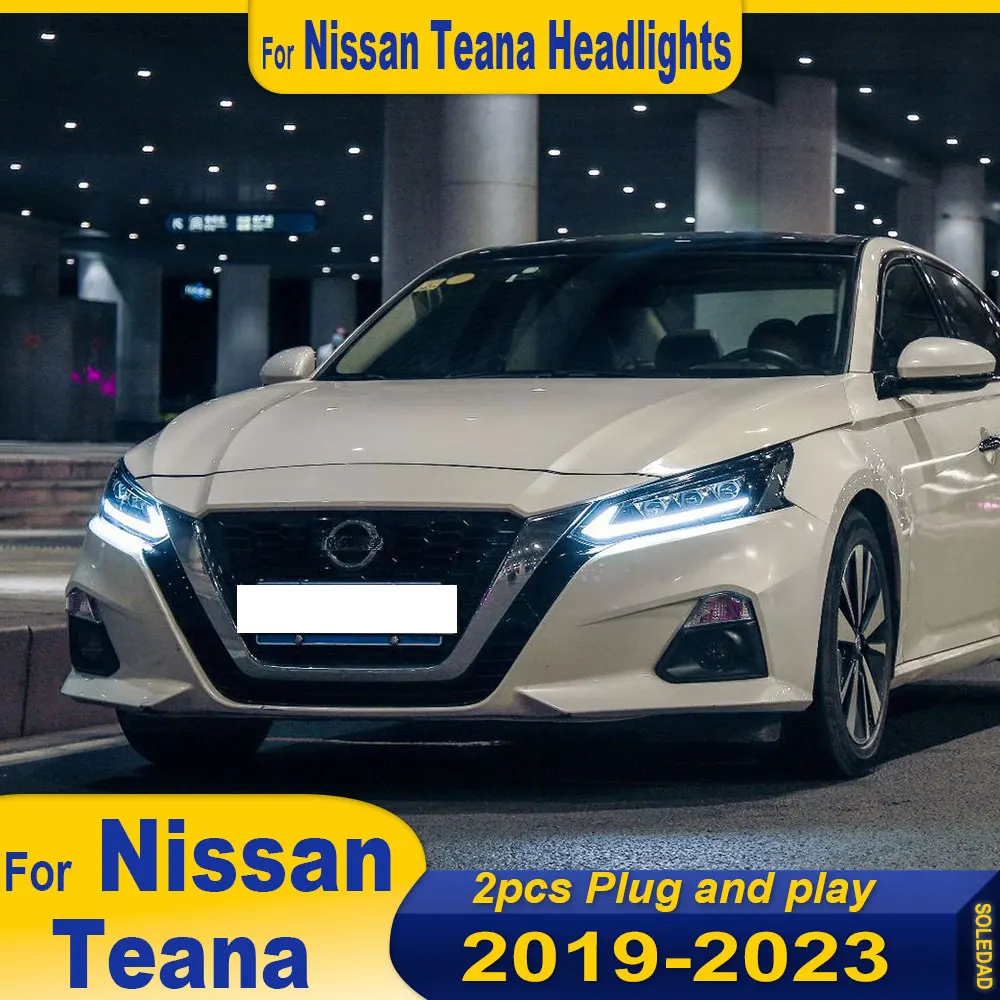 

Car LED Headlight Assembly for Nissan Altima Teana 2019-2022 Headlights with DRL Dynamic Turning Projector Lens Front Head Lamps