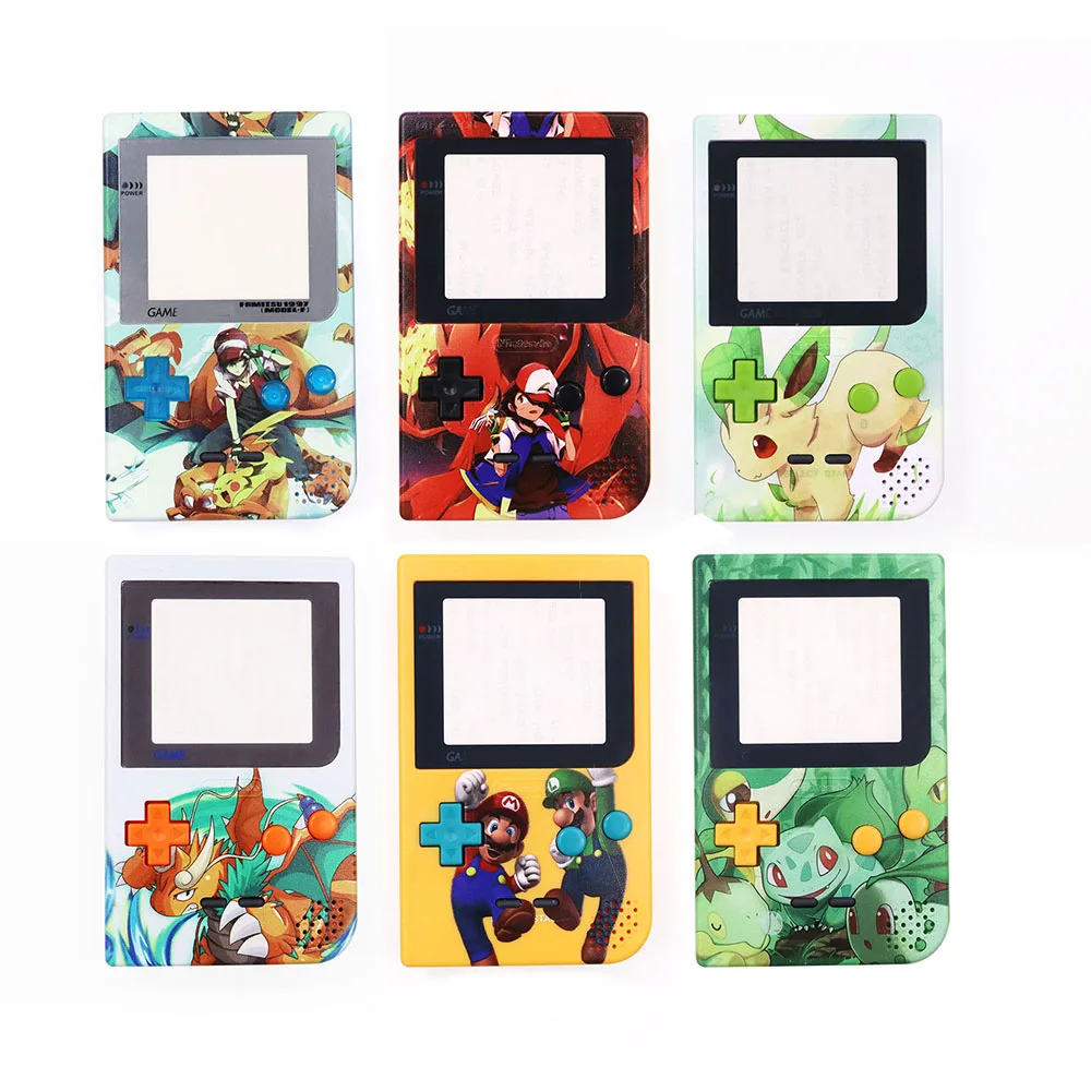 Carcasa de repuesto para Nintendo Gameboy Pocket, carcasa personalizada UV con botón, varios patrones, GBP