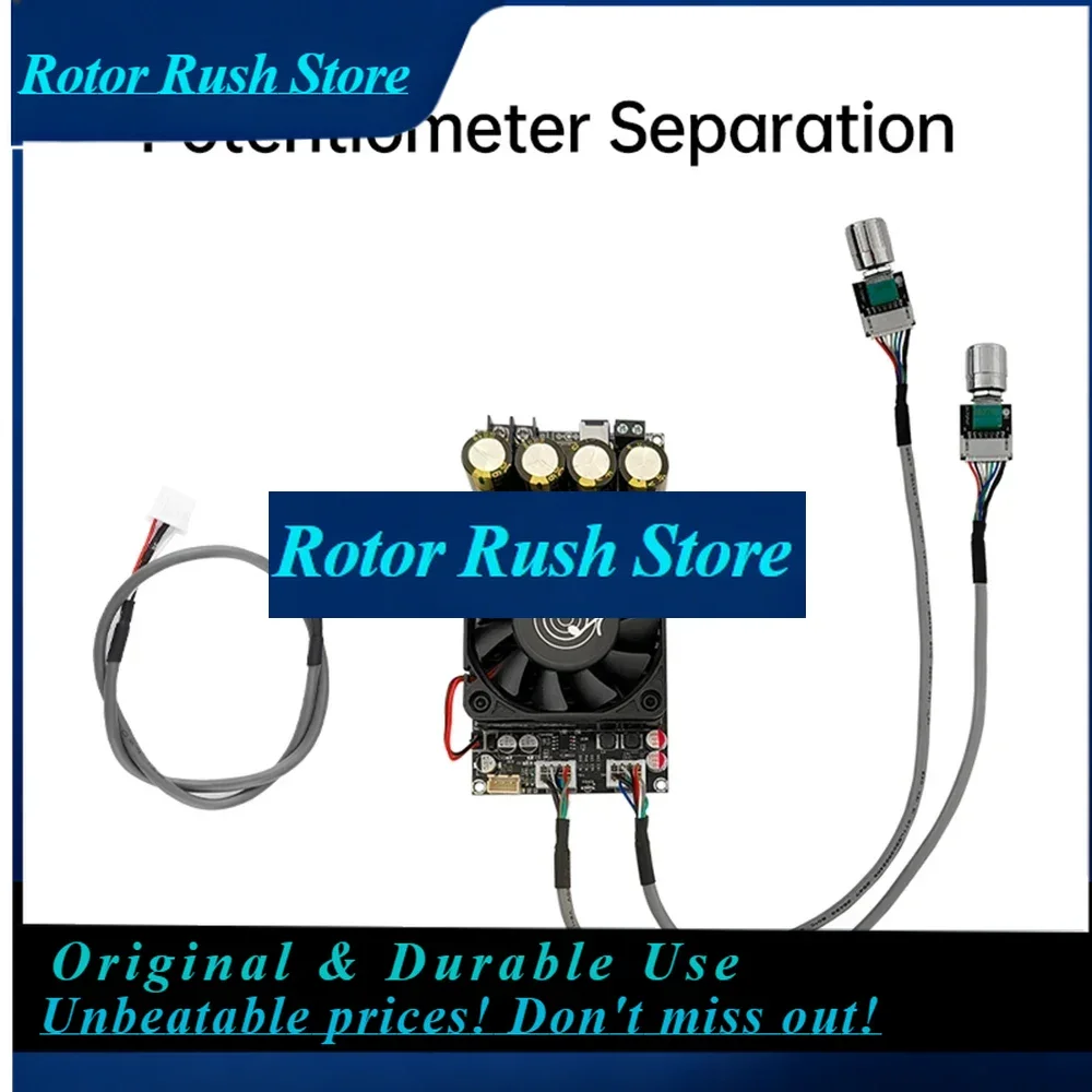 RoRuSTpa3225 Active Subwoofer Pure Post Amplifier Board Zk-6001 Low-pass Filtering Mono 600w Frequency Volume Adjustment Dc18-5