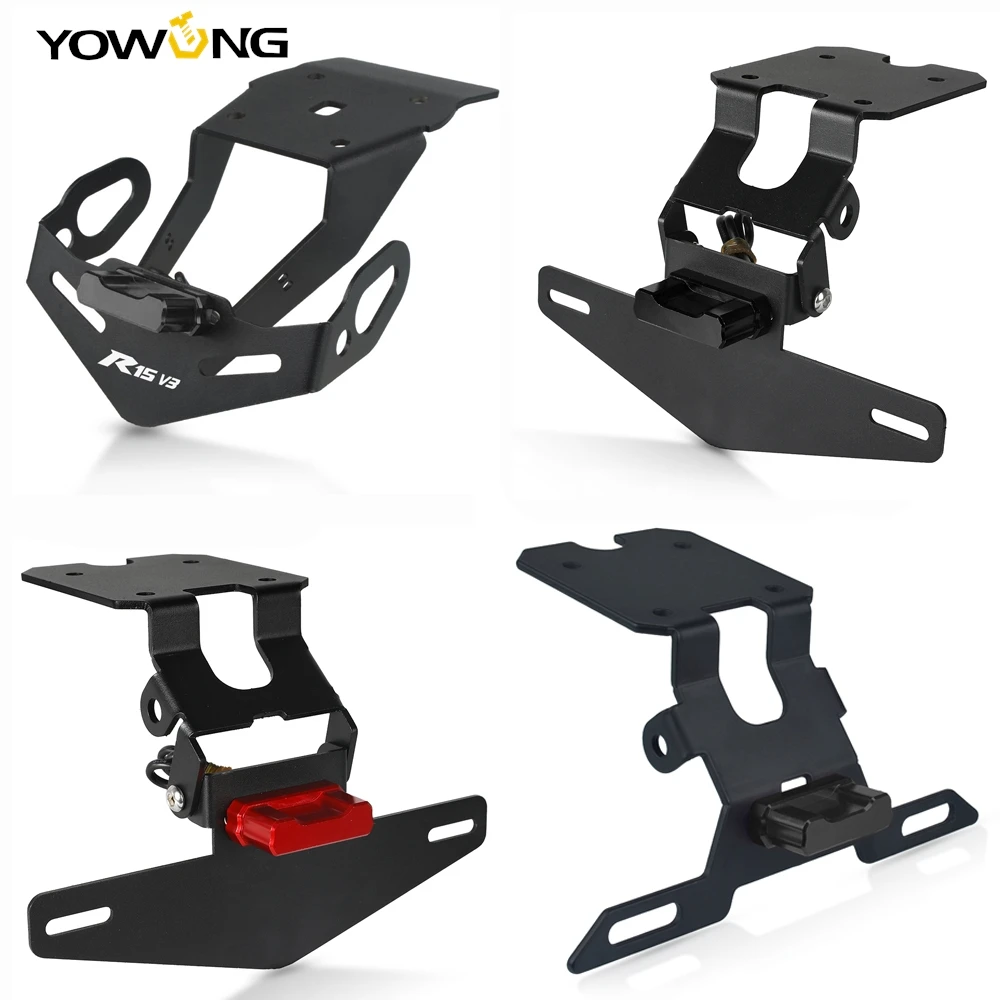 

FOR YAMAHA YZF R15 V3 2017 2018 2019 2020 Motorcycle License Plate Holder Bracket Rear Tail Tidy Fender Eliminator Kit Mount