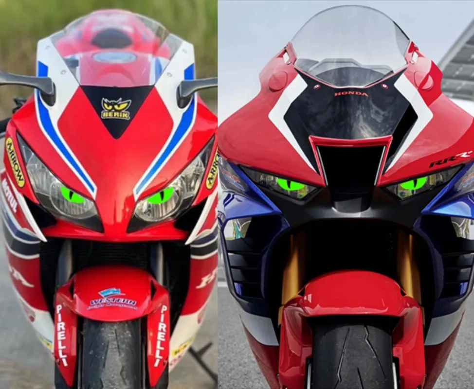 Dla HONDA CBR1000RR CBR1000RR CBR1000 RR akcesoria motocyklowe przednia owiewka reflektor nocny naklejka straż