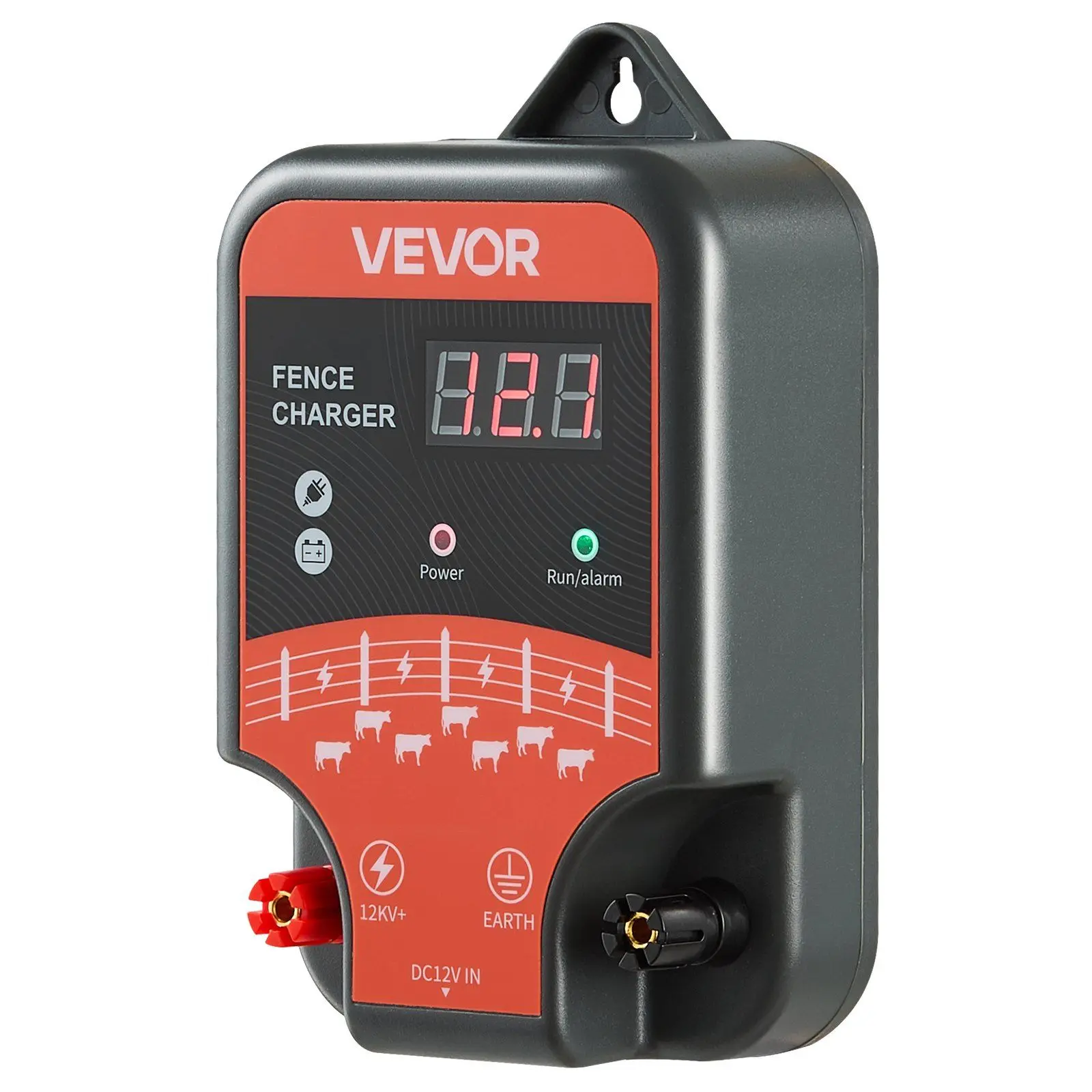 

Electric Fence Charger 10kV 3J AC DC Electric Fence Energizer 1.86 Miles Range