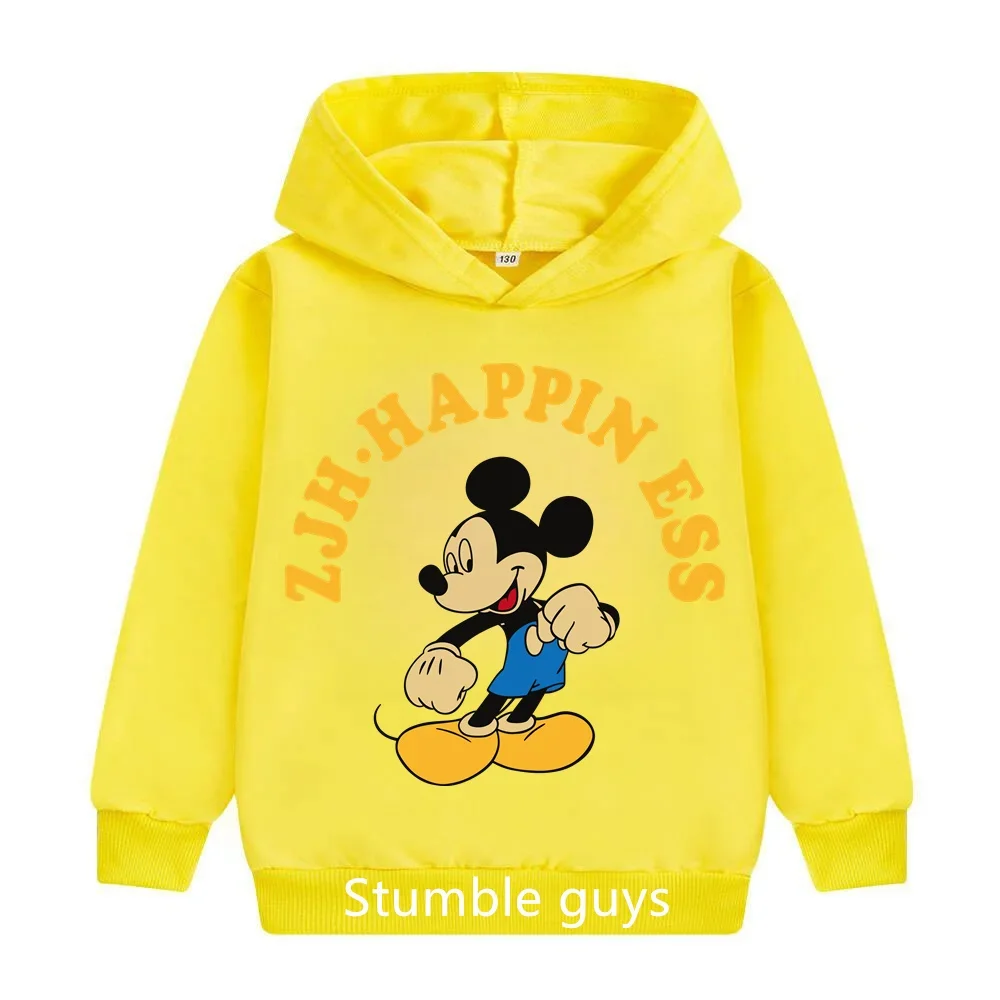 

2024 Children's Cartoon Comfortable Hoodie Men and Women Mickey Kids Top