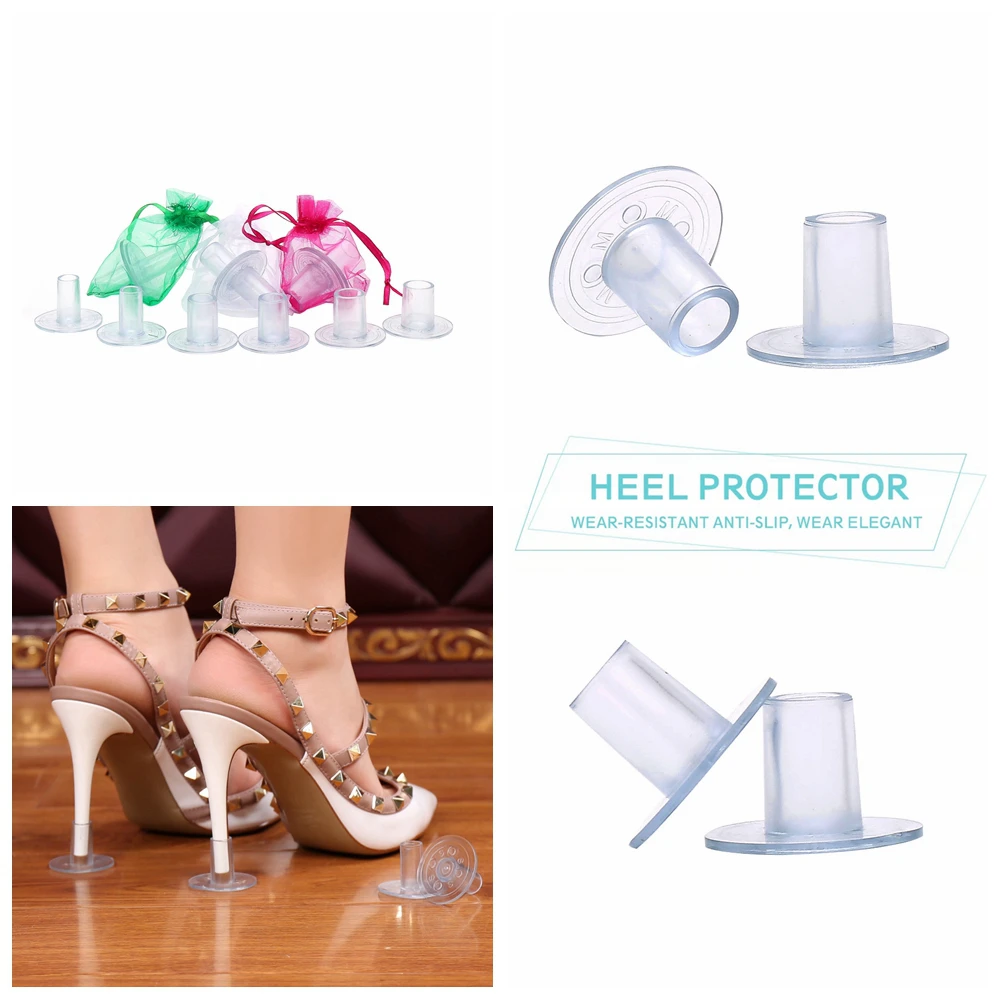 

100 Pair/lot Heel Stoppers Stop Sinking Into Grass Antislip High Heel Protectors Stiletto Covers For Bridal Wedding Party Favor