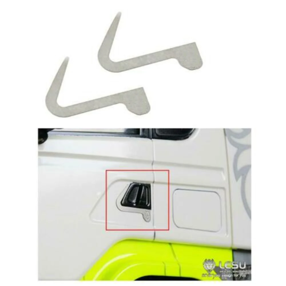 LESU Metal Door Handle A Adornment for 1/14 DIY Tamiyaya Model RC Tractor Truck Car Part TH04733-SMT5