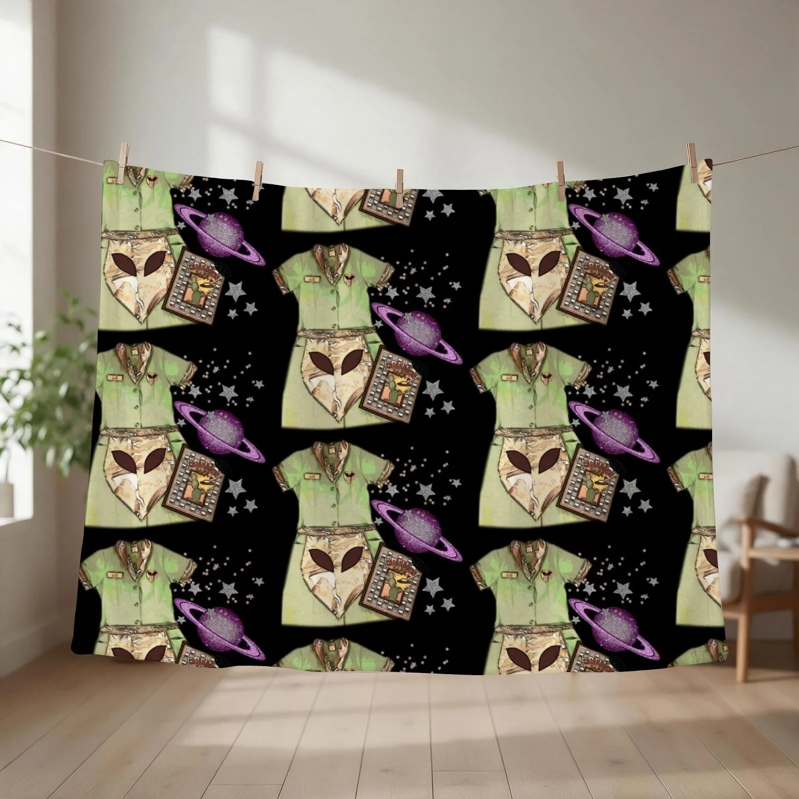 Roswell TV show Liz Parker work uniform Throw Blanket couch cozy soft plush fuzzy picnic outdoor blanket