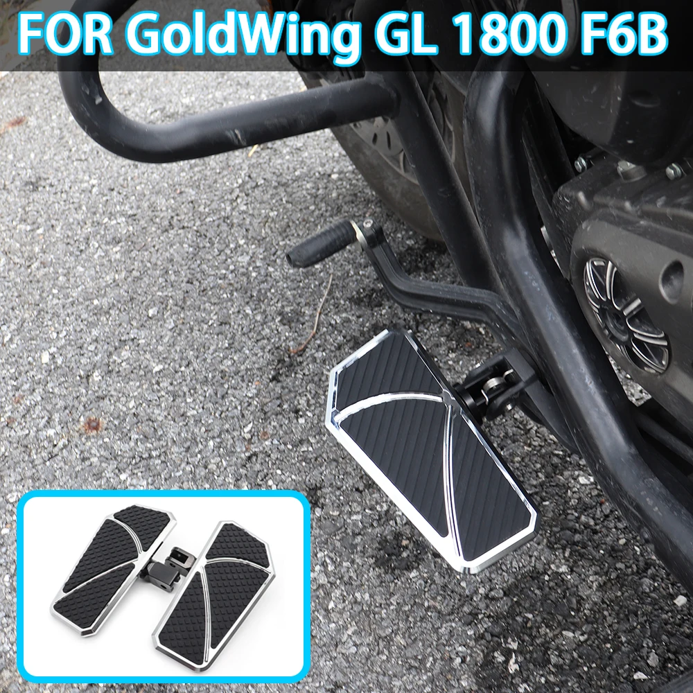

For Honda GoldWing GL 1800 F6B Motorcycle Driver Footrest Wide Rider Footboard Front Foot Rest Pedal Gold Wing GL1800 2001-2024