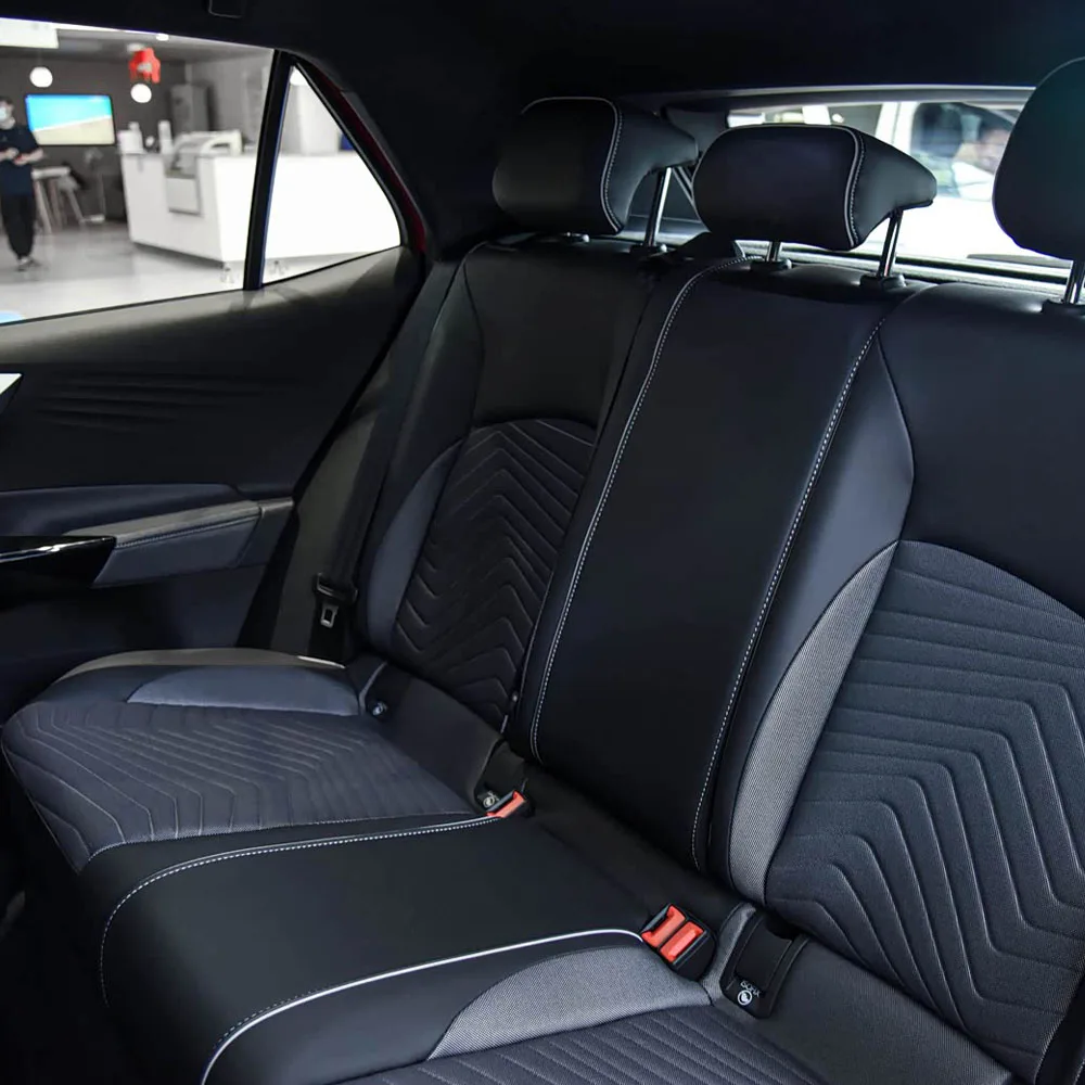 جلد نابا لسيارة Volkswagen VW ID.3 2019 2020 2021 2022 2023 2024 مجموعة أغطية مقاعد السيارة المخصصة ملحقات الحماية الداخلية