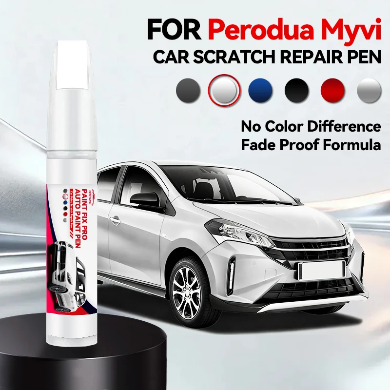 

Ручка для ремонта автомобильной краски для PERODUA MYVI, аксессуары для ремонта царапин на краске, зеленый G40, G60, золотой 583, красный R63, черный 209, фиолетовый P11