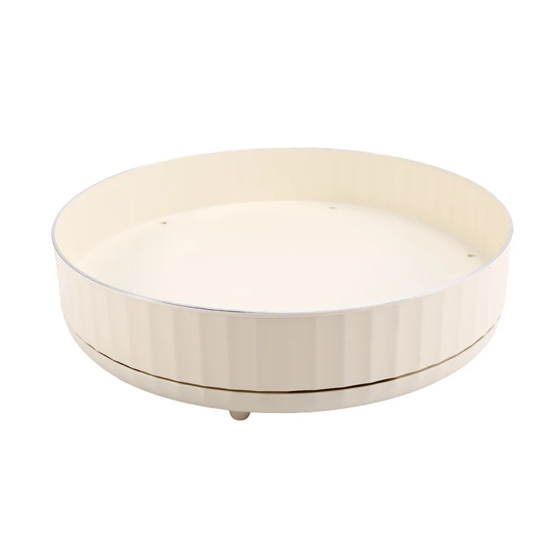 AT53 360° Rotating Spice Organizer Single Layer Spice Tray Round Rotating Spice Rack