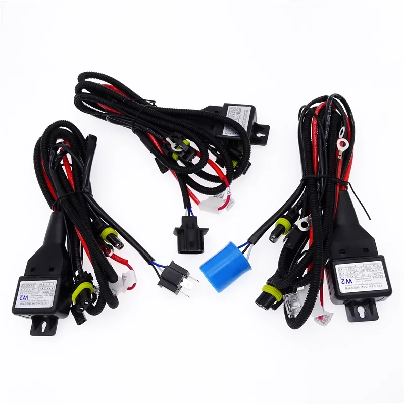 1 Pcs Xenon Lamp HID H4 H13 9007 Wire Harenss Socket Connector Telescopic Lamp Control Line Group Change Light Beam 5500