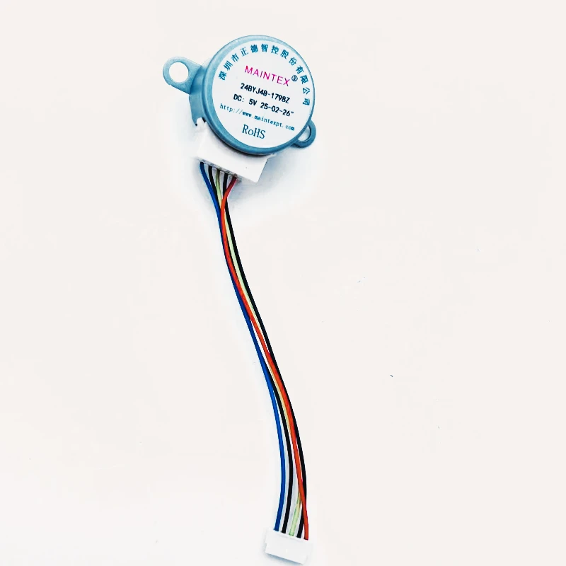 4-Phase 5-Wire DC Gear Stepper Motor 5V 24BYJ48 Reduction Motor Ratio 64:1 for Single Chip Microcomputer/Camera Monitoring