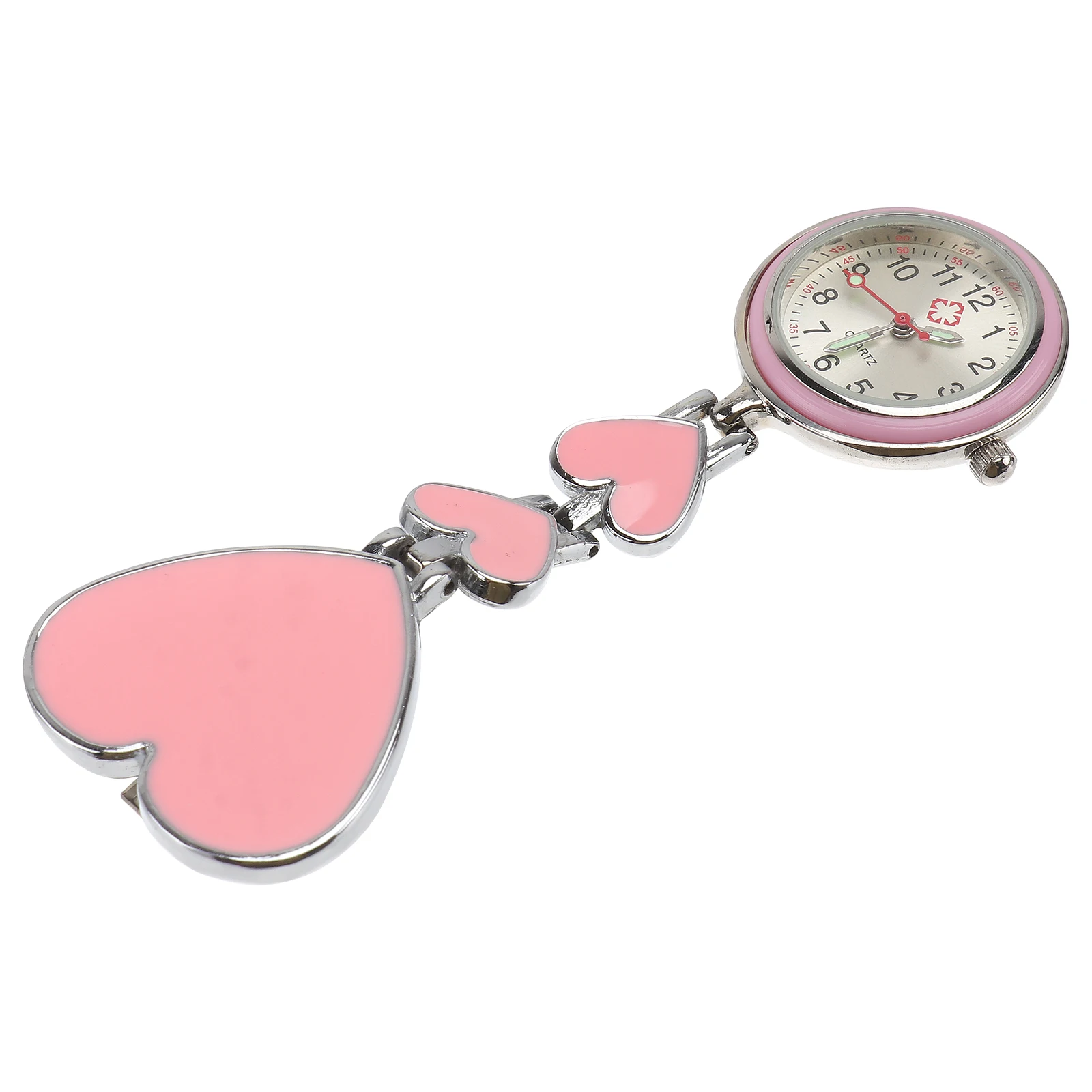 1pc forma d'amore professionale durevole portatile infermiera orologio da tasca orologio da tasca per le donne regalo di studio di moda